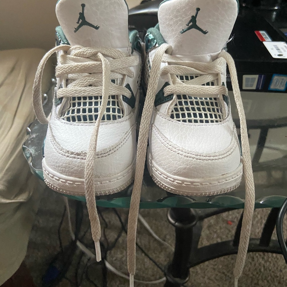 Jordan Kids Sneakers White and Green